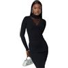 Guess maglioncino nero con strass Guess Donna Alice W5RR15Z2Y50JBLK