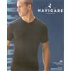 NAVIGARE 3 T-SHIRT UOMO NAVIGARE MEZZA MANICA ART. 112 SCOLLO A V IN CALDO COTONE