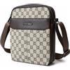 Enrico Coveri Borsa Tracolla Uomo Coveri World Monogram Marrone Borsello Tasche CW4722