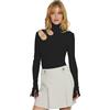 Relish body nero collo alto taglio oblò sulla spalla OPENER_B RDA2503006026