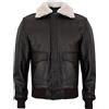Infinity Uomo Air Force A2 USAF Marrone Aviatore Pilota Vera Pelle Giubbino Bomber Giacca