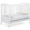 Foppapedretti Lettino Culla Neonato Legno Ruote Cassettone Bianco BabyFly FOPPAPEDRETTI
