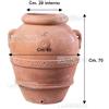 Orcio Anfora Toscano Toscana in Terracotta galestro con timbro originale arredo