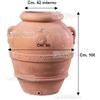 Orcio Anfora Toscano Toscana in Terracotta galestro con timbro originale arredo