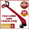 Einhell Tagliabordi 300W Decespugliatore Elettrico Taglio 23CM LEGGERO Cavo 6M