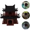 Decorazione per acquario Pavilion: Mini Pagoda da giardino vintage, statuetta