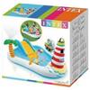 Intex PISCINA C/SCIVOLO C/PESCIOLINI 218X188X99