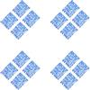 4 lettere termoadesive blu per abbigliamento, adesivi con alfabeto in vinile