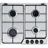 De Longhi Piano Cottura 4 Fuochi a Gas De Longhi 60 cm Piano Acciaio Inossidabile FFA46ASV