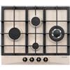 Glem Gas Piano cottura da incasso 4 fuochi a gas Larghezza 60 cm Sabbia GT645HSA Glem Gas