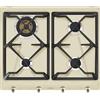 Smeg Piano Cottura 4 Fuochi a Gas da Incasso 60 cm Panna - SRV864POGH Smeg