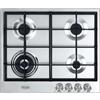 De Longhi Piano Cottura 4 Fuochi a Gas 60 cm Piano Inox NSL460X