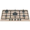 Hotpoint Ariston Piano Cottura 5 Fuochi 75 cm gas Incasso 1 Wok Hotpoint Ariston PCN750T(AV)R/HA
