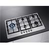 Aeg Piano Cottura 5 Fuochi a Gas 86 cm Acciaio Inox HGB95522SM 6000 Slim Profile AEG