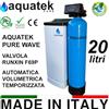 Aquatek Pure Addolcitore Acqua Automatico Wave 20 LT Doppio Corpo Anticalcare Resina Filtro