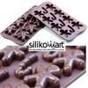 SILIKOMART STAMPO CIOCCOLATINI IN SILICONE MR GINGER NATALE (12 figure 43x35 e h.12 mm)
