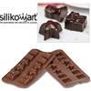 SILIKOMART STAMPO CIOCCOLATINI IN SILICONE CHRISTMAS NATALE (12 figure 34x34 e h.18,5 mm)
