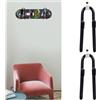 2 Pcs Porta Chitarra Da Muro Reggi Appendiabiti Parete Per Ganci
