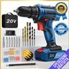 FAHEFANA Trapano Avvitatore Batteria 20V Avvitatore a Batteria 42Nm x2 Batterie da 2000mA