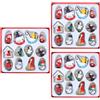 12 Pcs Advent Calendar Ornamento Della Porta Ciondolo Sospeso Di Natale