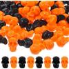 100pcs mini teste di teschio di plastica decorazioni realistiche puntelli di