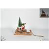 DUESSE SLITTA LEGNO C/B.NATALE C/LUCI