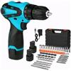 TRAPANO AVVITATORE professionale due batterie 48V a litio con valigia+ accessori