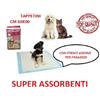 50/100/200/300/400 TAPPETINI ASSORBENTI PER CANI 60x90 CM TRAVERSE LETTIERA CANE