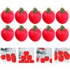 18pcs Natale Red Meles Pendente Pendente Albero di Natale Decor Pendant Apple
