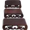 1 Set Base in legno cinese rettangolare antico piedistallo vaso scultura