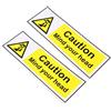 2 Pcs Warning Segnaletica Cartello Allarme Adesivo Di Avvertimento