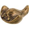 Figurina per animali in ottone carino Mini Devil Fish Design adatto per