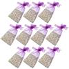 10 Pcs Sacchetti in Organza Piccoli Bustine Lino Regalo Per Gioielli