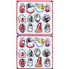 12 Pcs Advent Calendar Ornamento Della Porta Ciondolo Sospeso Di Natale