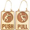 1 Set Cartello Push Pull per porta Cartello Push Pull Cartello da appendere