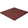 Sickerslab Piastrelle ad incastro Antitrauma in gomma sintetica 40 x 40 cm Sp 25 mm rosso