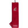 Team Golf NCAA Washington State Cougars - Asciugamano da golf ricamato, motivo scrubber a scacchi, logo ricamato