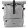 NAVA Explorer Rolltop Zaino con 1 Scomparto, Tasche e Sicurezza Fibbie, Grigio Chiaro