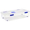 Great Plastic 2442 Scatola di plastica classificazione con ruote, naturale, 1 pezzo