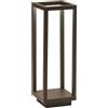 Zafferano, Home Pro, Lampada da Tavolo Ricaricabile e Senza Fili con Controllo Touch, Adatta per Salotto ed Esterni, Dimmer, 3000 K, Altezza 29,4 cm, Colore Corten