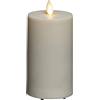 Konstsmide Candela a LED, bianco crema, timer 5H, telecomando correlato: 1651-700, 1 diodo bianco caldo, funzionamento a batteria, per esterni, batteria: 2 x C 1,5 V (esclusa)