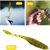 8 pezzi Wiggle Worm Soft Fishing Tackle Esche da pesca per trota salmonata