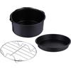3 Pcs Teglia Air Fryer Forno Vassoio Per Friggitrice Ad Aria Pizza