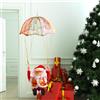 Creativo paracadute elettrico Babbo Natale peluche bambola divertente regalo di