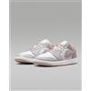 Jordan DC0774-606 Nike Air Jordan 1 Low Particle Rose White Neutral Grey (donna)