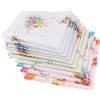 10 pezzi fazzoletti misti da donna con fiori, fazzoletti da taschino, 30x30 cm