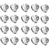 20 Cabochon Distintivi Basi Spilla Con Base Rotonda 12-16mm