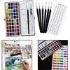 Kit tavolozza colori ad acqua in valigetta di trasporto in metallo per