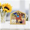 Gesù in legno Puzzle Toy Ornamento colorato di Natale per bambini in