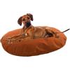 FLAMINGO Cuscino Ziva Oval + Chiusura Eclair Terra 110 x 80 x 12 cm